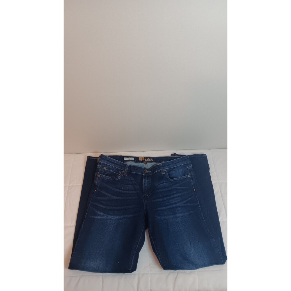 Kut From The Kloth Catherine Boyfriend Jeans Women's 12 Blue Dark Wash Denim